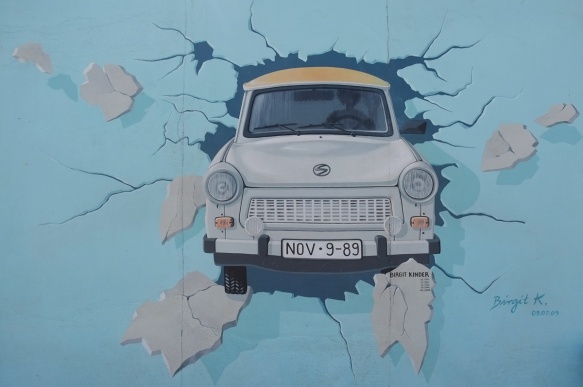  a mural on Berlin Wall, Eastside gallery